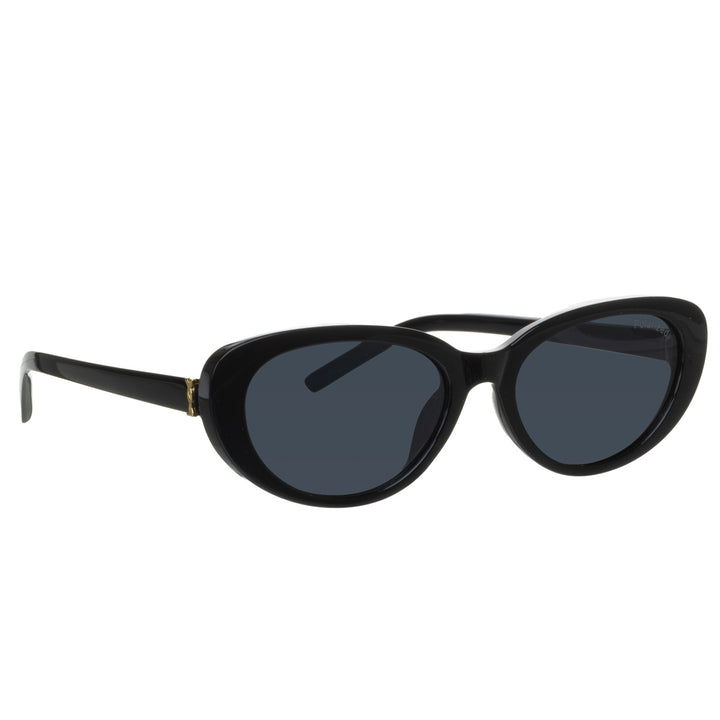 Oval polarized sunglasses for women