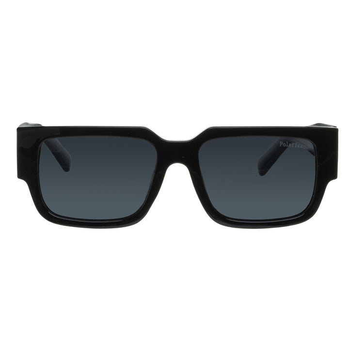 Square polarized sunglasses – thick frame