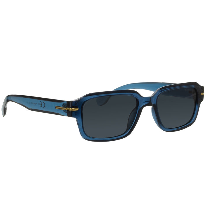 Low-profile rectangular polarized sunglasses