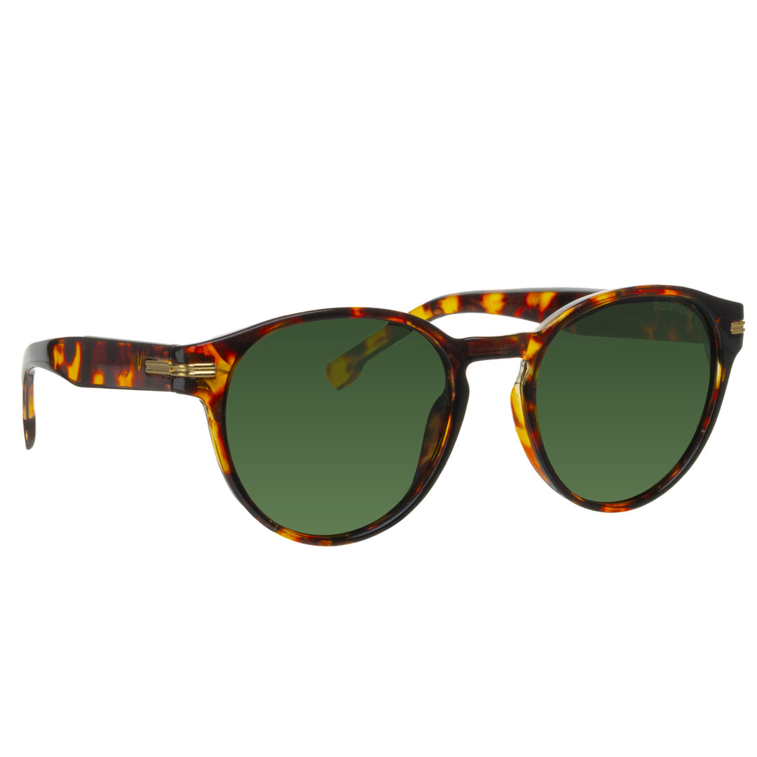 Round polarized sunglasses for women