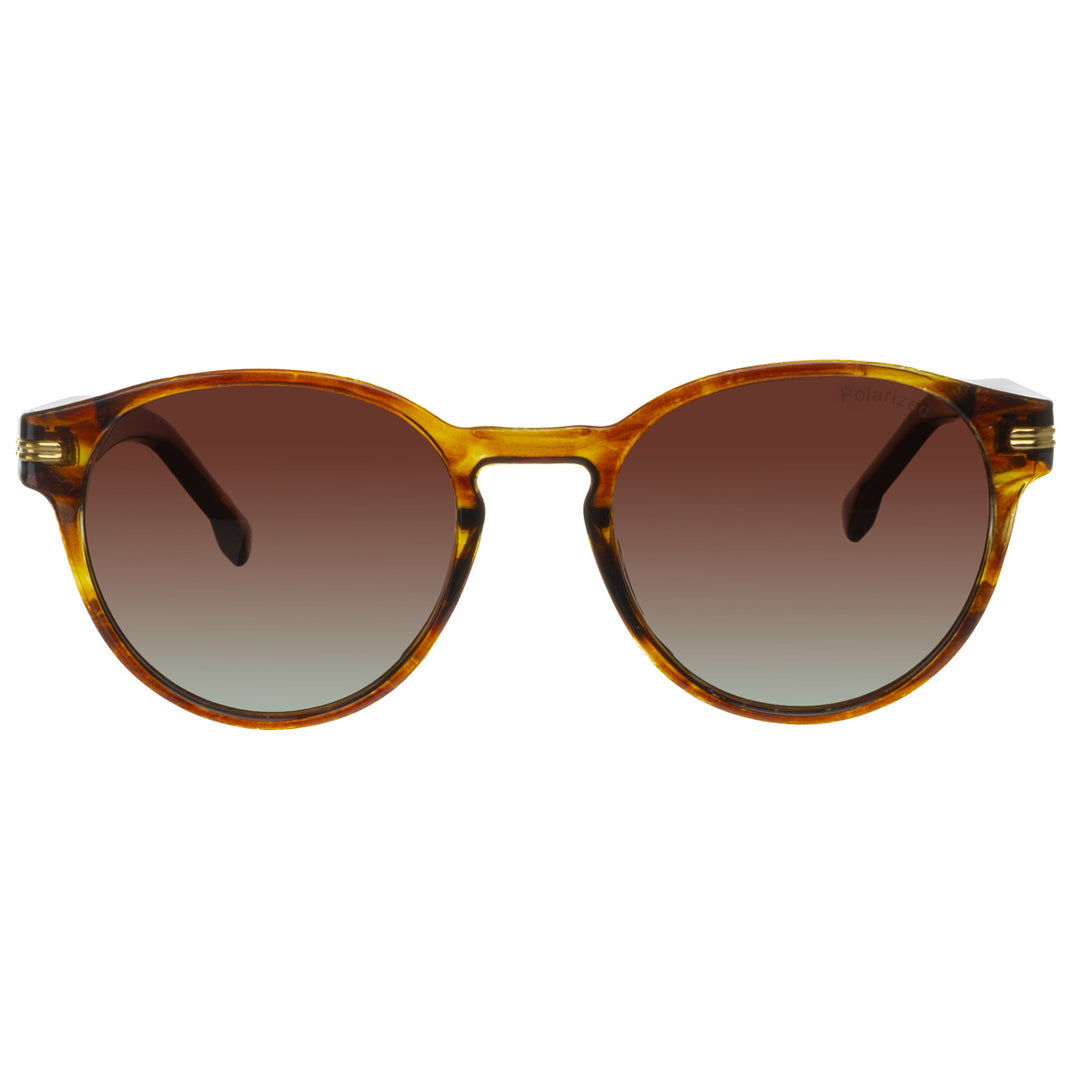 Round polarized sunglasses for women