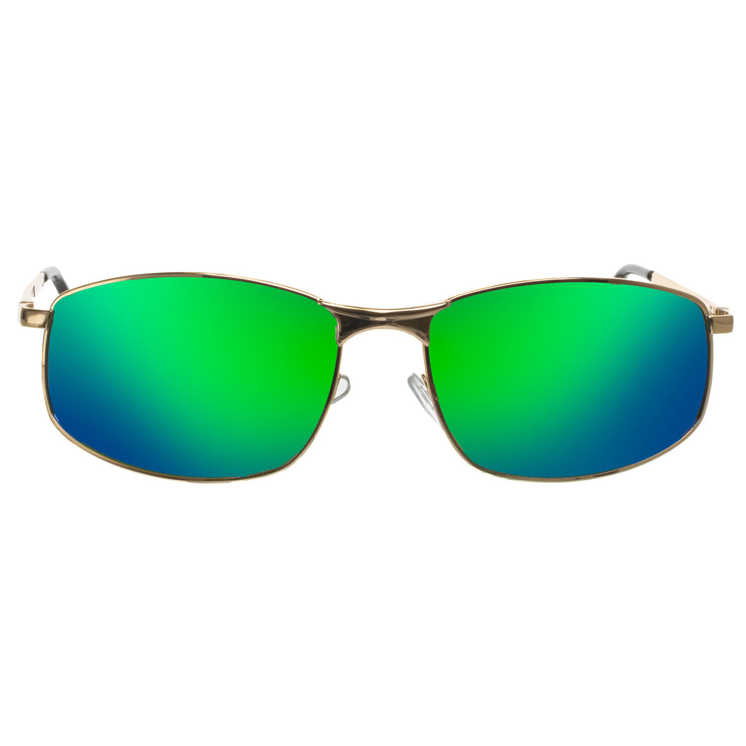 Polarized men's rectangular sunglasses