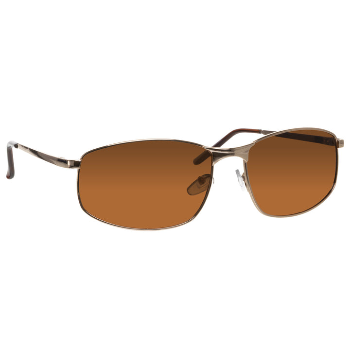 Polarized men's rectangular sunglasses