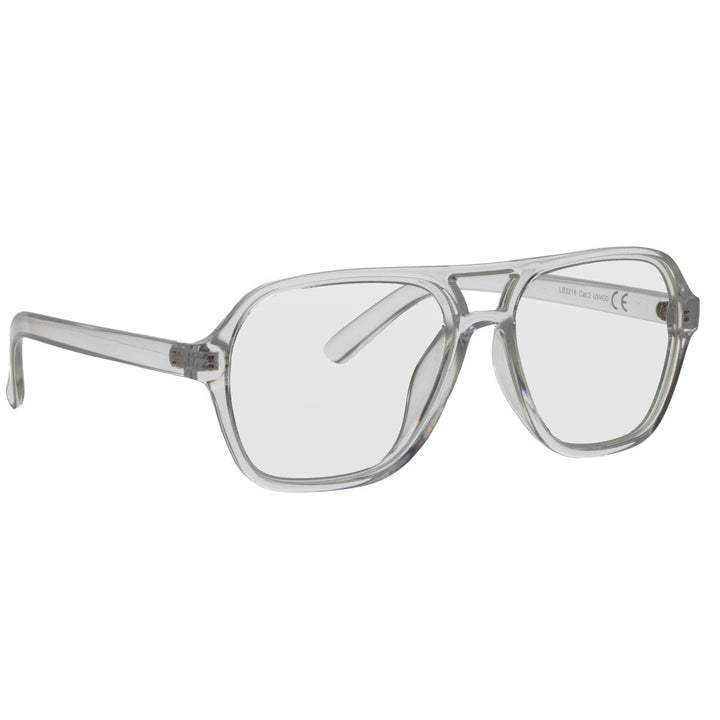 Translucent sunglasses – large, angular frames