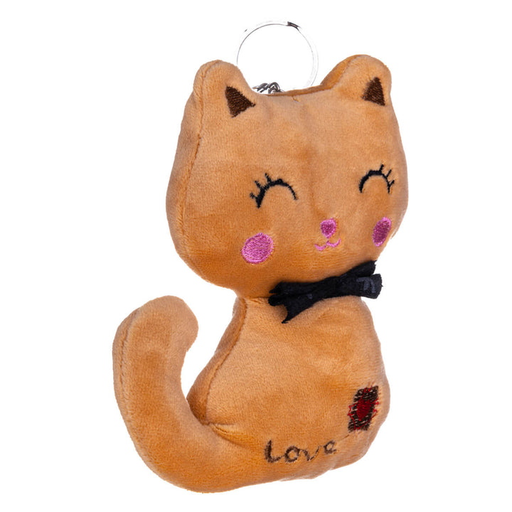 Smiling cat keyring