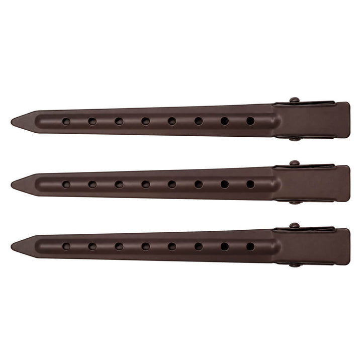 Metal Hair Clip, Matte Finish, 9 cm, 3-Pack