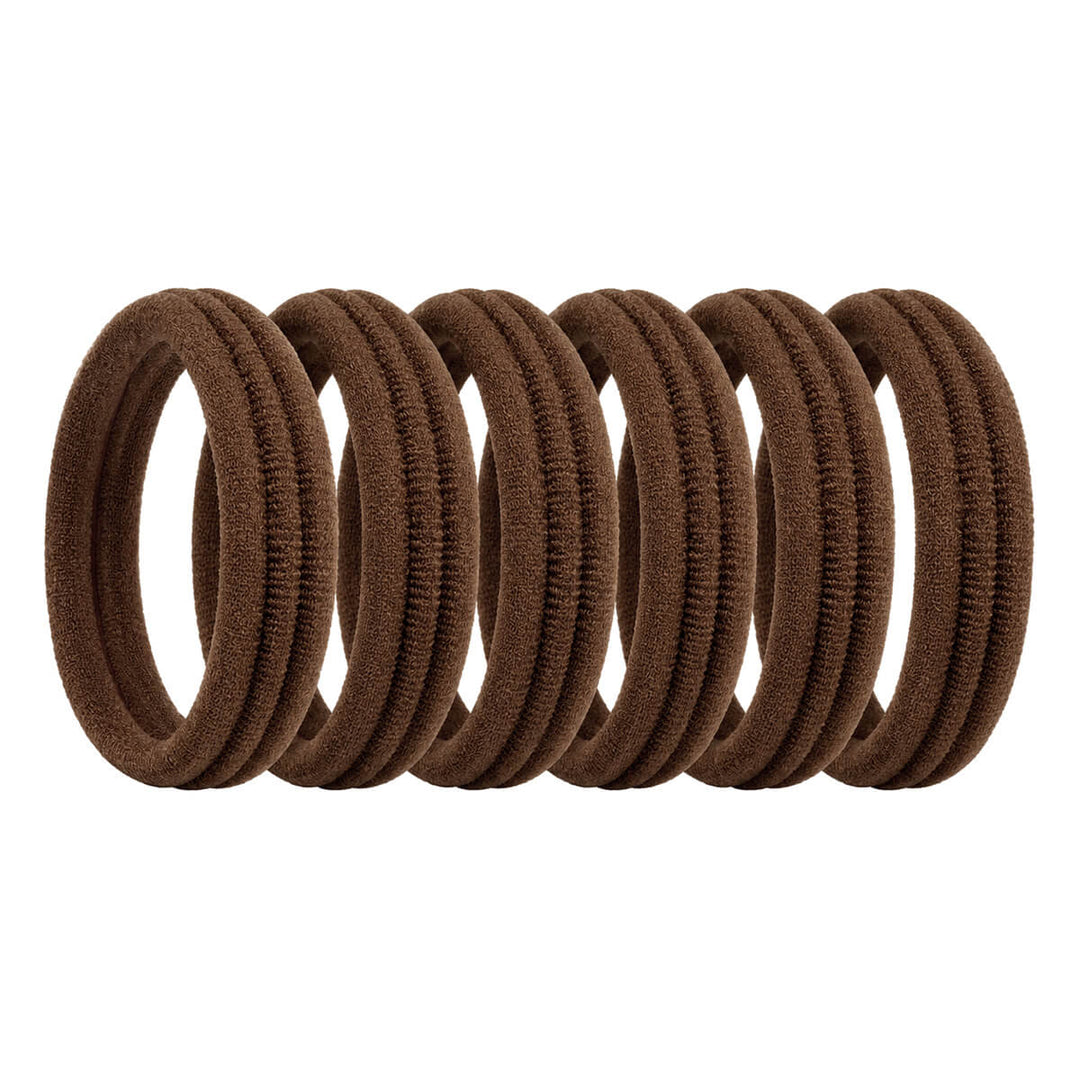 Seamless Hair Ties for Thick Hair, 6-Pack
