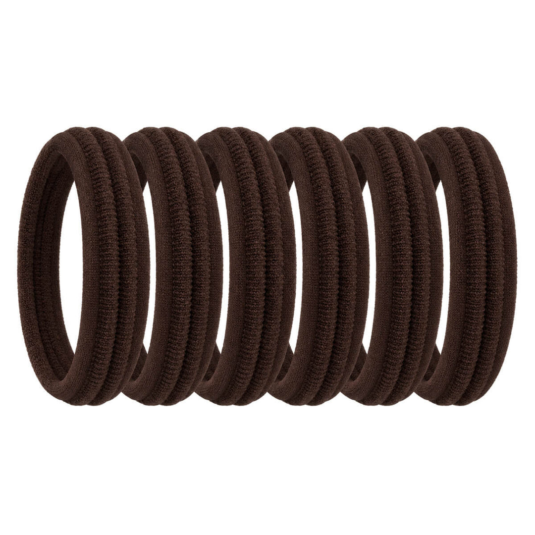 Seamless Hair Ties for Thick Hair, 6-Pack