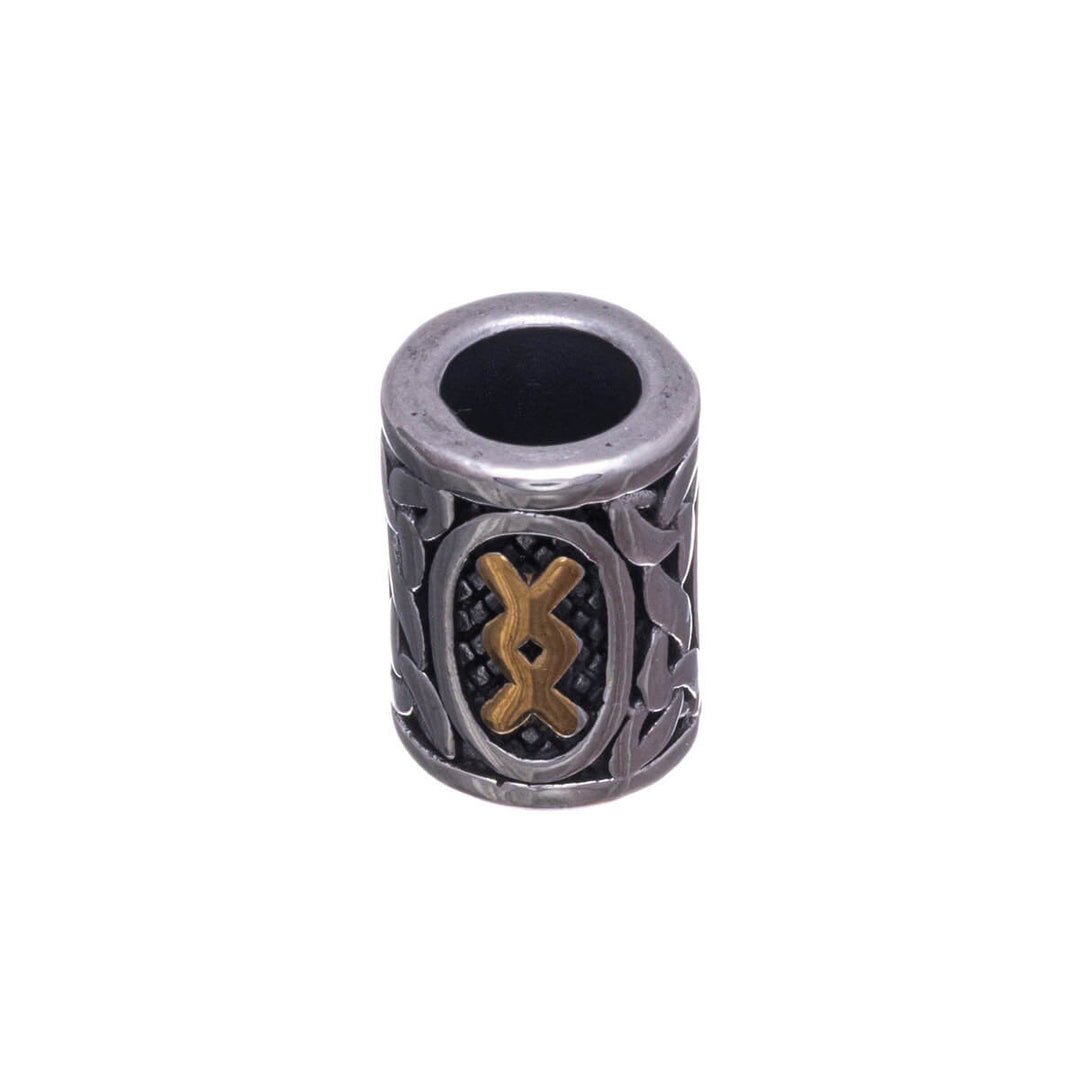 Steel beard necklace Straumr (316L steel)