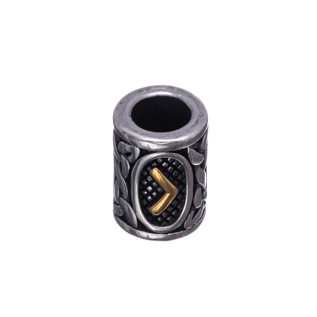 Steel beard necklace Skjól (Steel 316L)