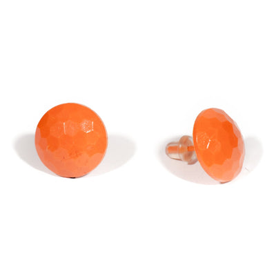 Plastic round earrings 1.4cm