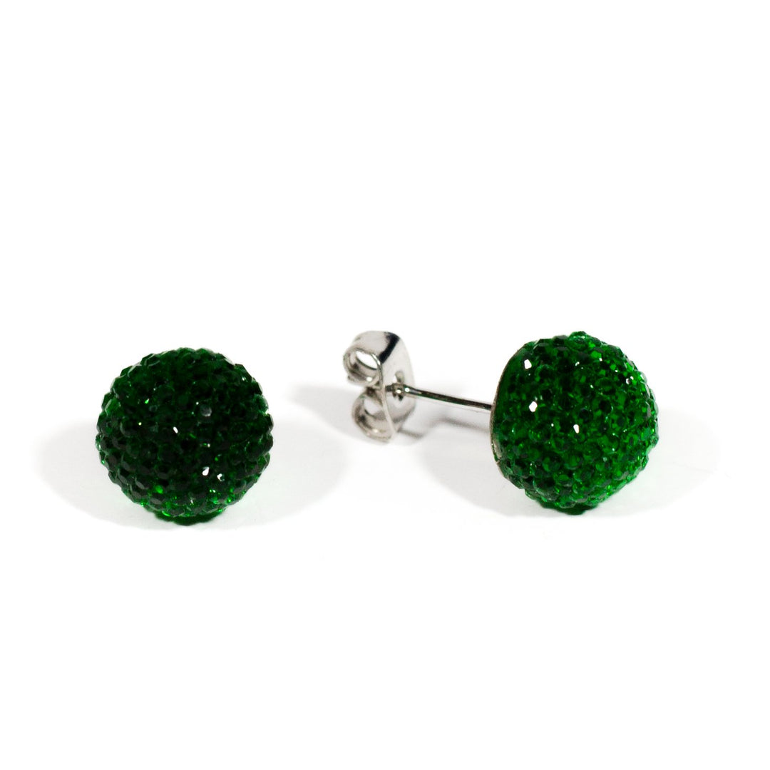 Shiny ball earrings 10mm