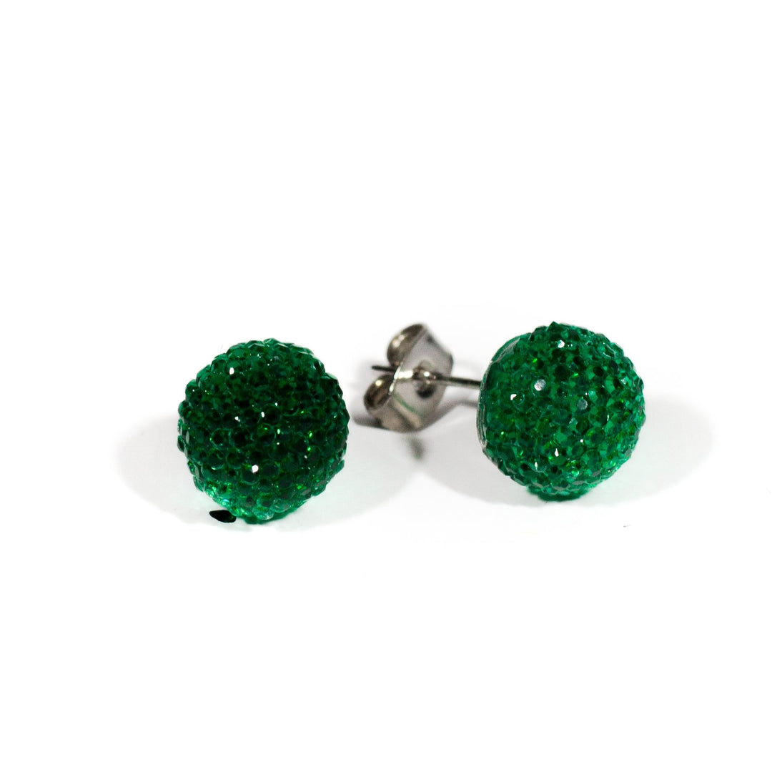 Shiny ball earrings 10mm