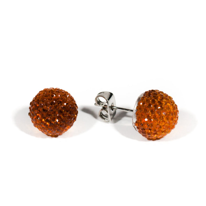 Shiny ball earrings 10mm