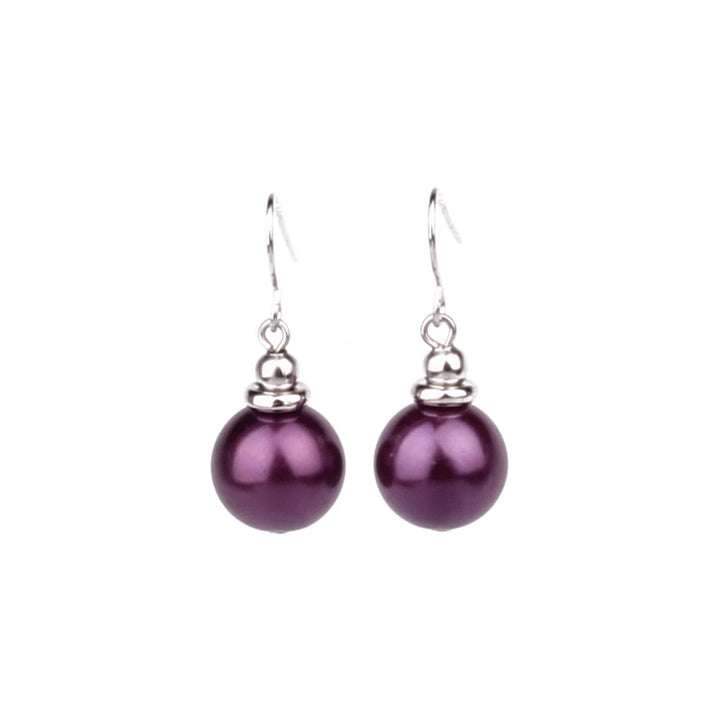 Hanging glass bead earrings (Steel 316L)