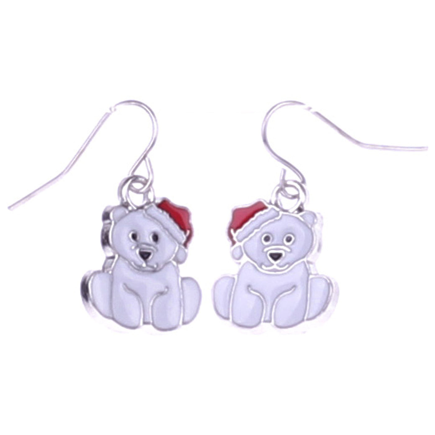 Puppy Christmas earrings