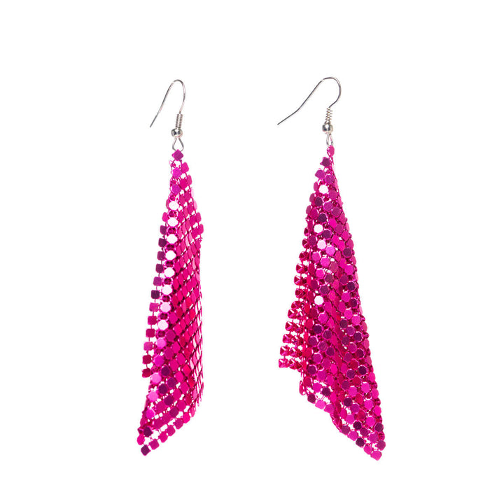 Hanging glitter earrings