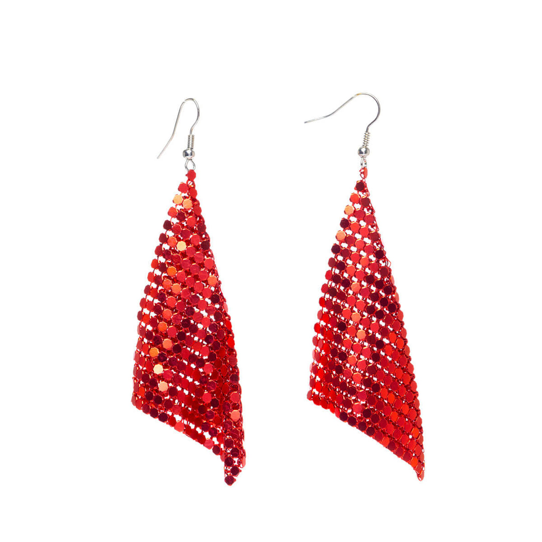 Hanging glitter earrings