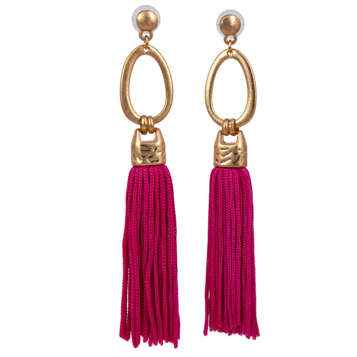 Big tassel earrings