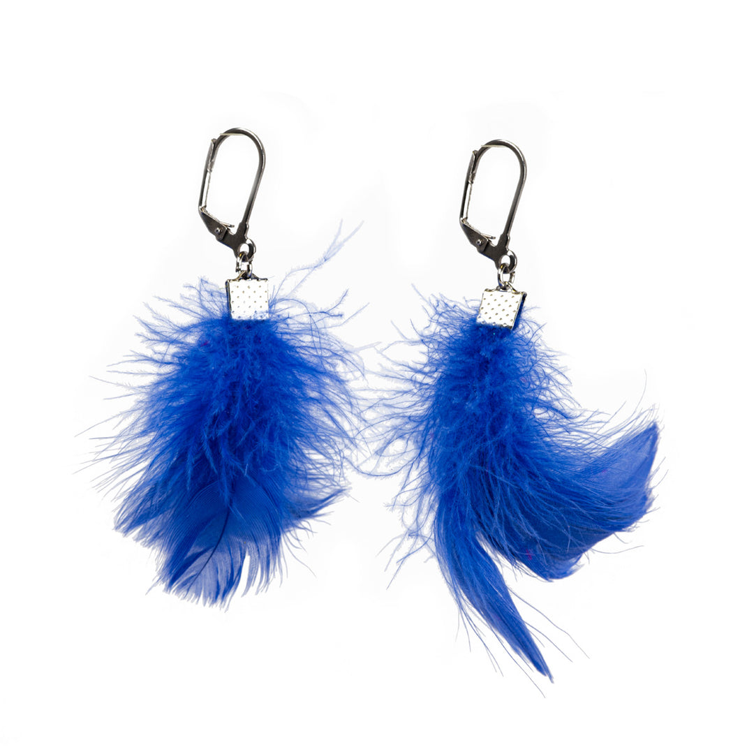 Feather earrings (steel 316L)