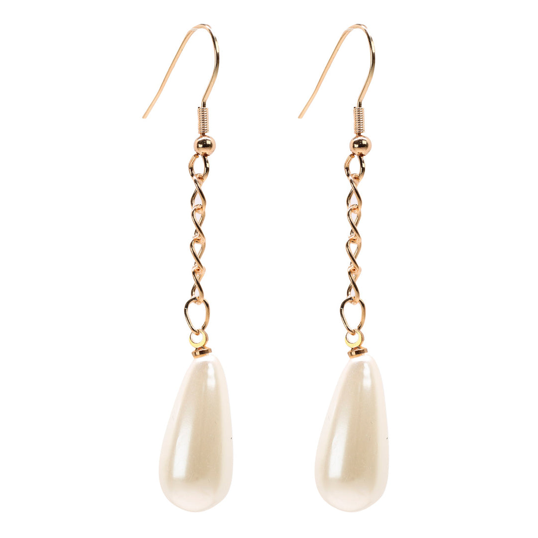 Pearl Pisara earrings in the chain (steel)