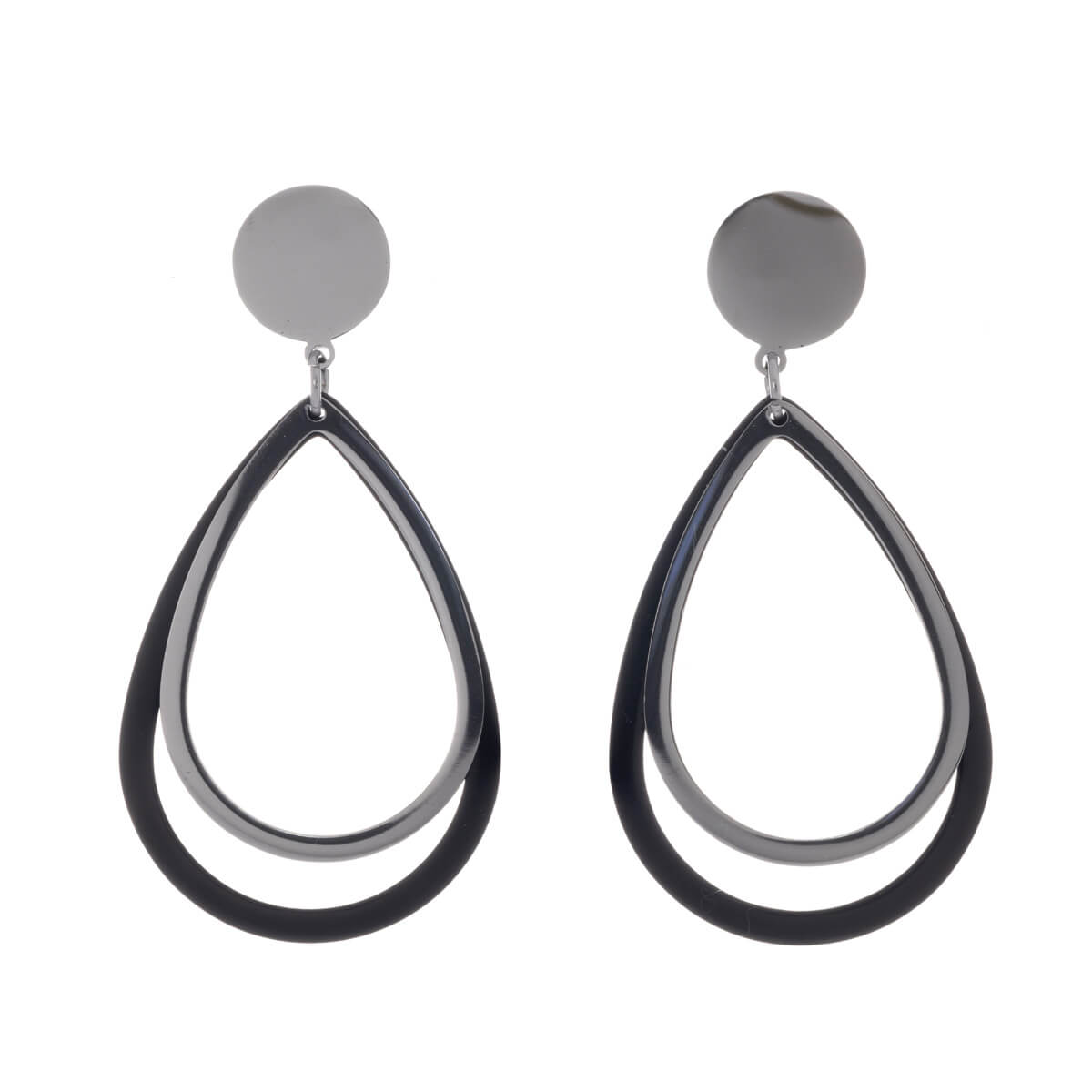 Hanging drops earrings (steel 316L)