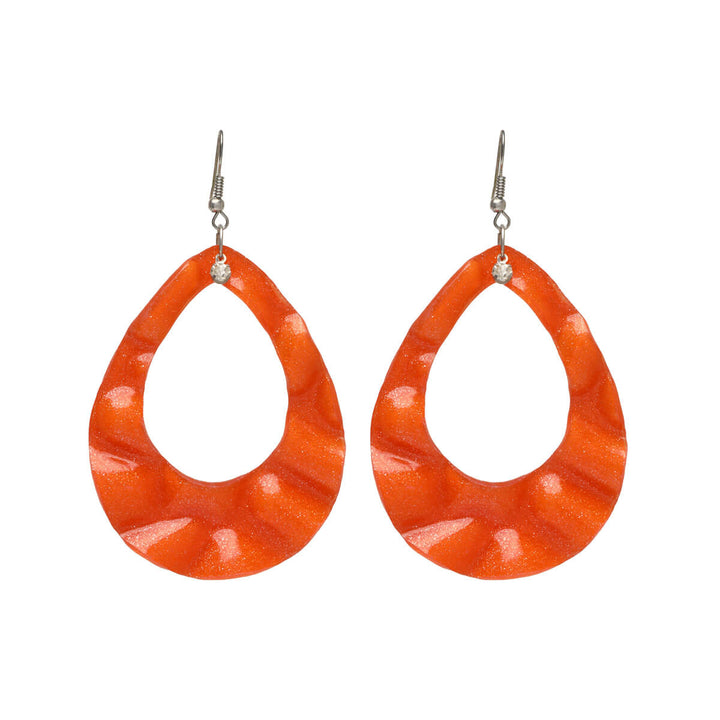 Plastic hanging earrings