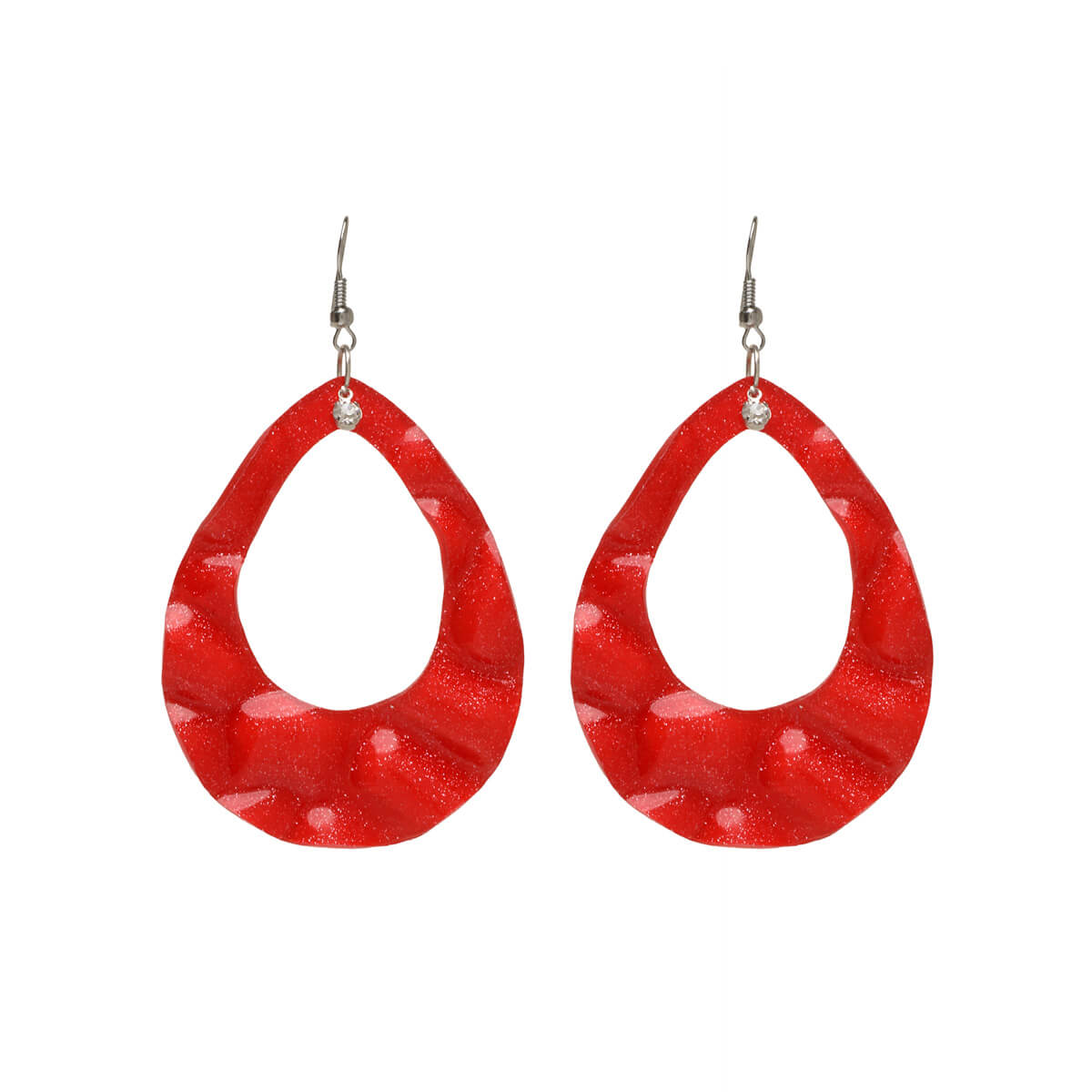 Plastic hanging earrings
