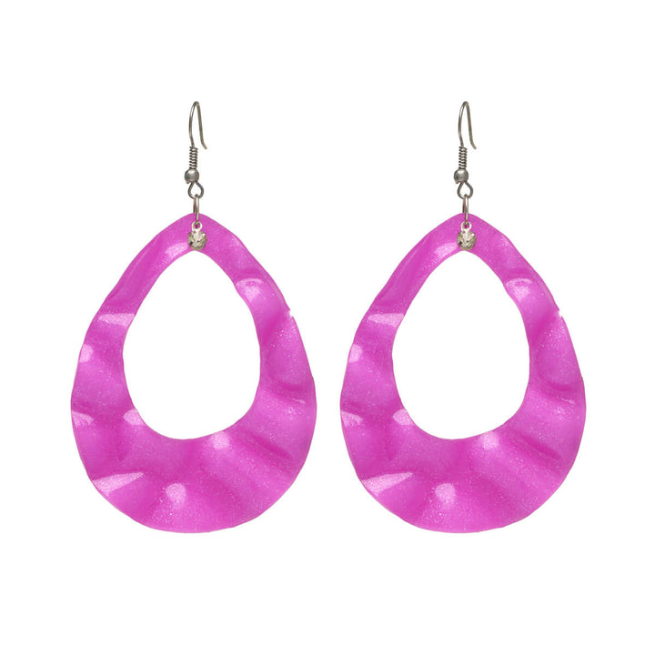 Plastic hanging earrings