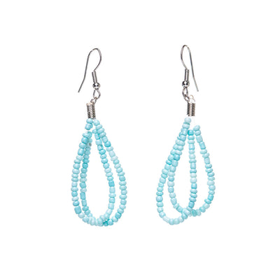 Pearl ribbon earrings