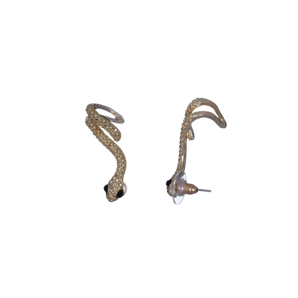 Hanging snake earrings