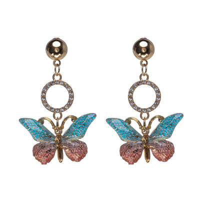 Sparkling butterfly earrings