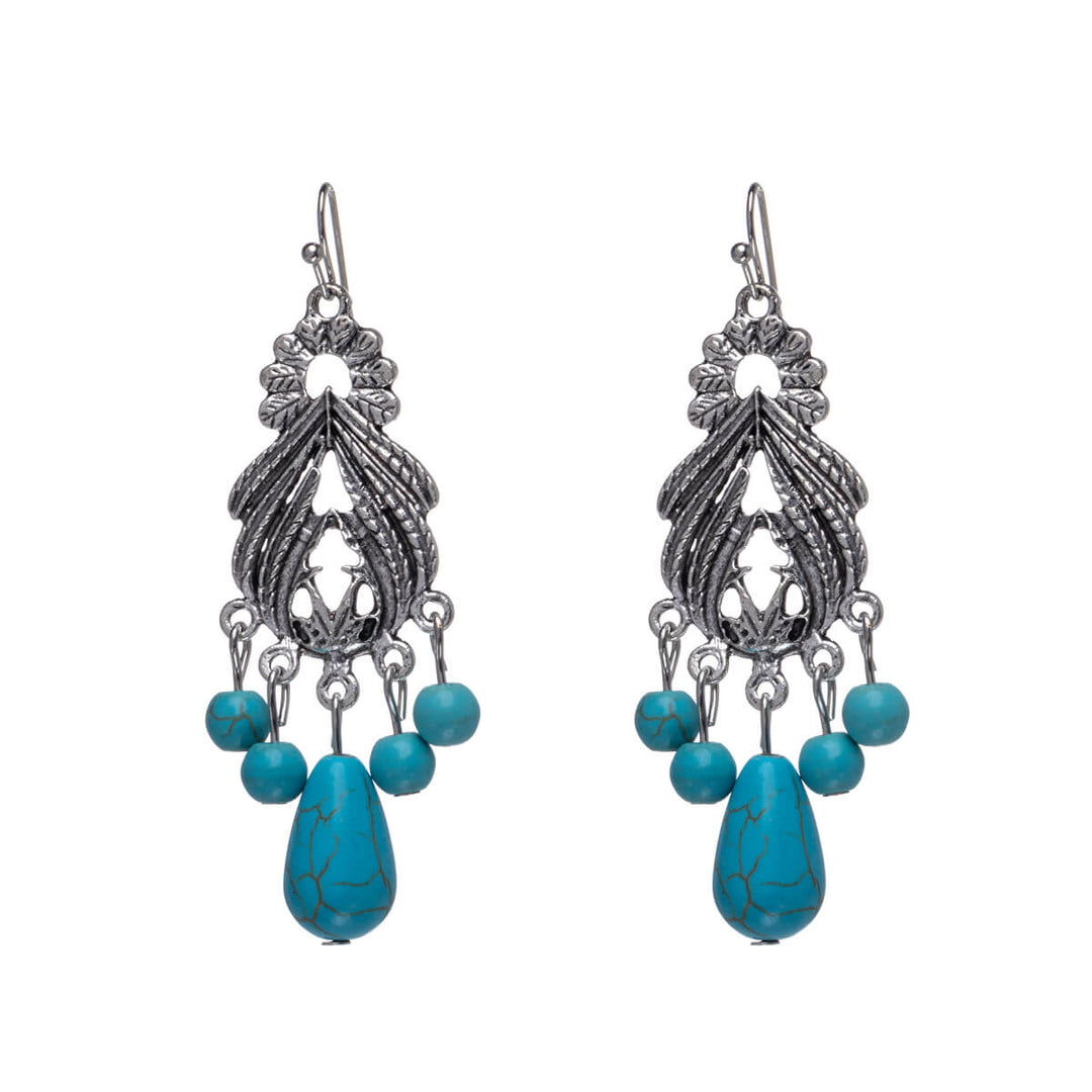 Dangle earrings with beads - Ninja.fi
