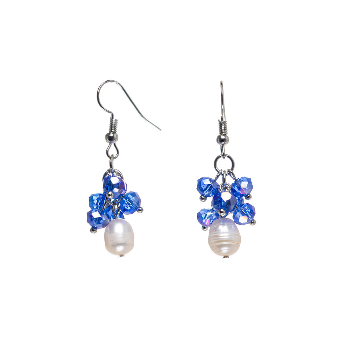 Pearl cluster earrings