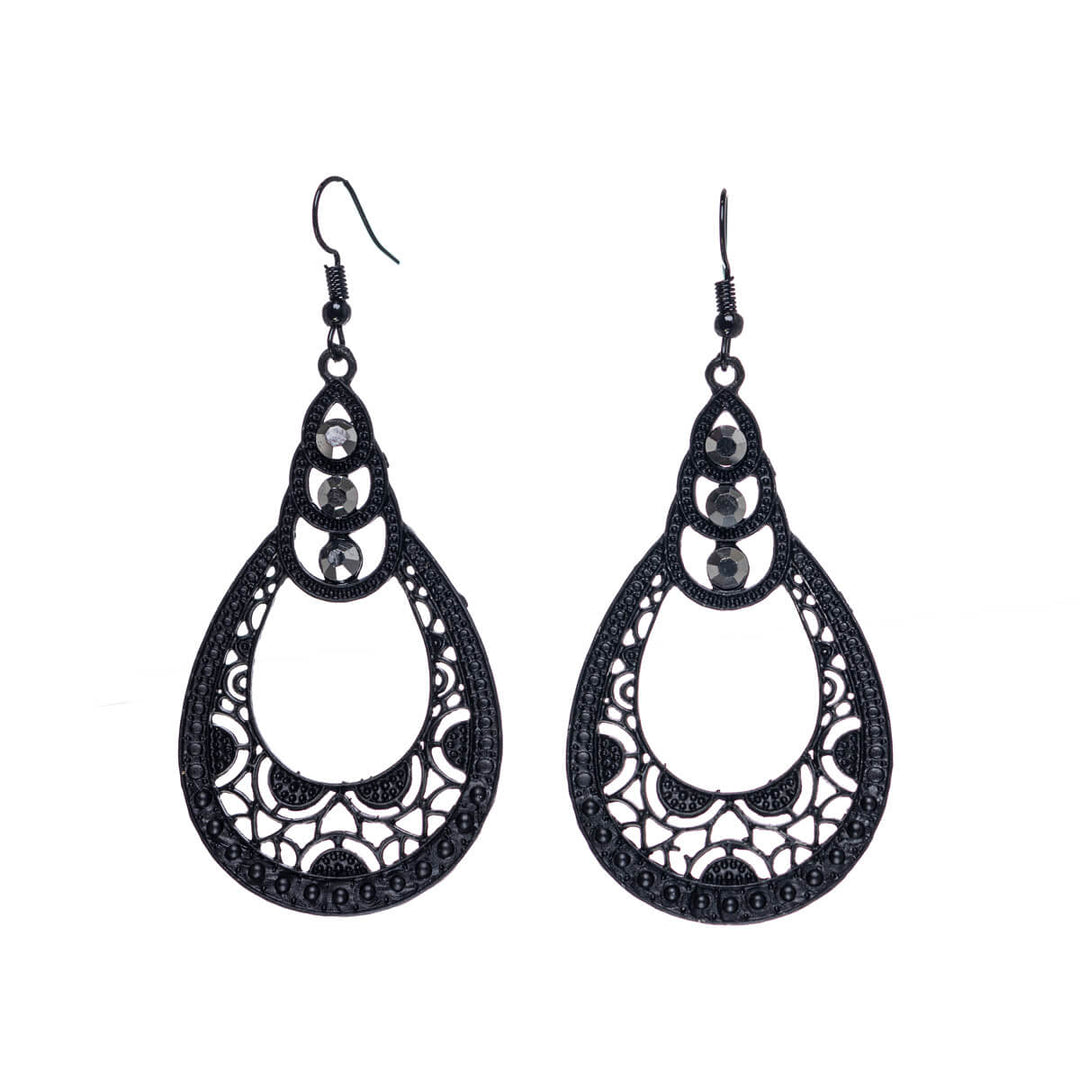 Patterned drop earrings - Ninja.fi