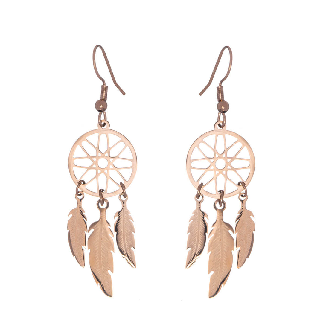 Dreamcatcher earrings (steel 316L)