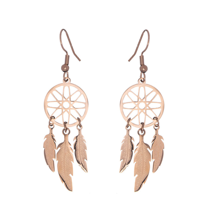 Dreamcatcher earrings (steel 316L)