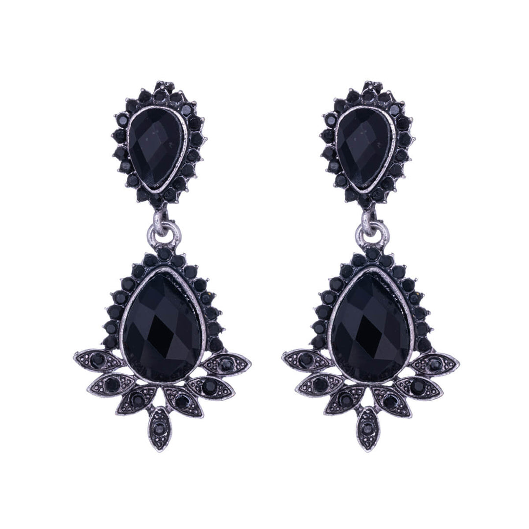 Glass stone festive earring