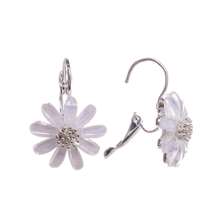 Hanging flower earring with hook