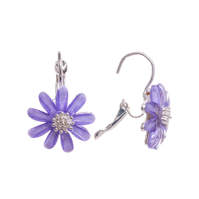 Hanging flower earring with hook