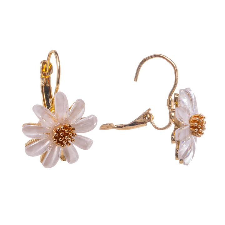 Hanging flower earring with hook