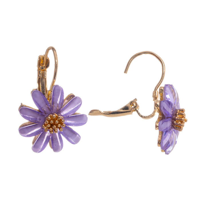 Hanging flower earring with hook