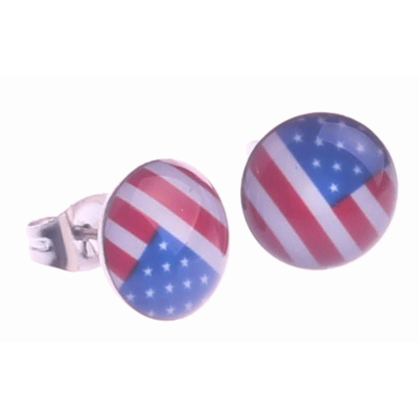Yankee flag earrings