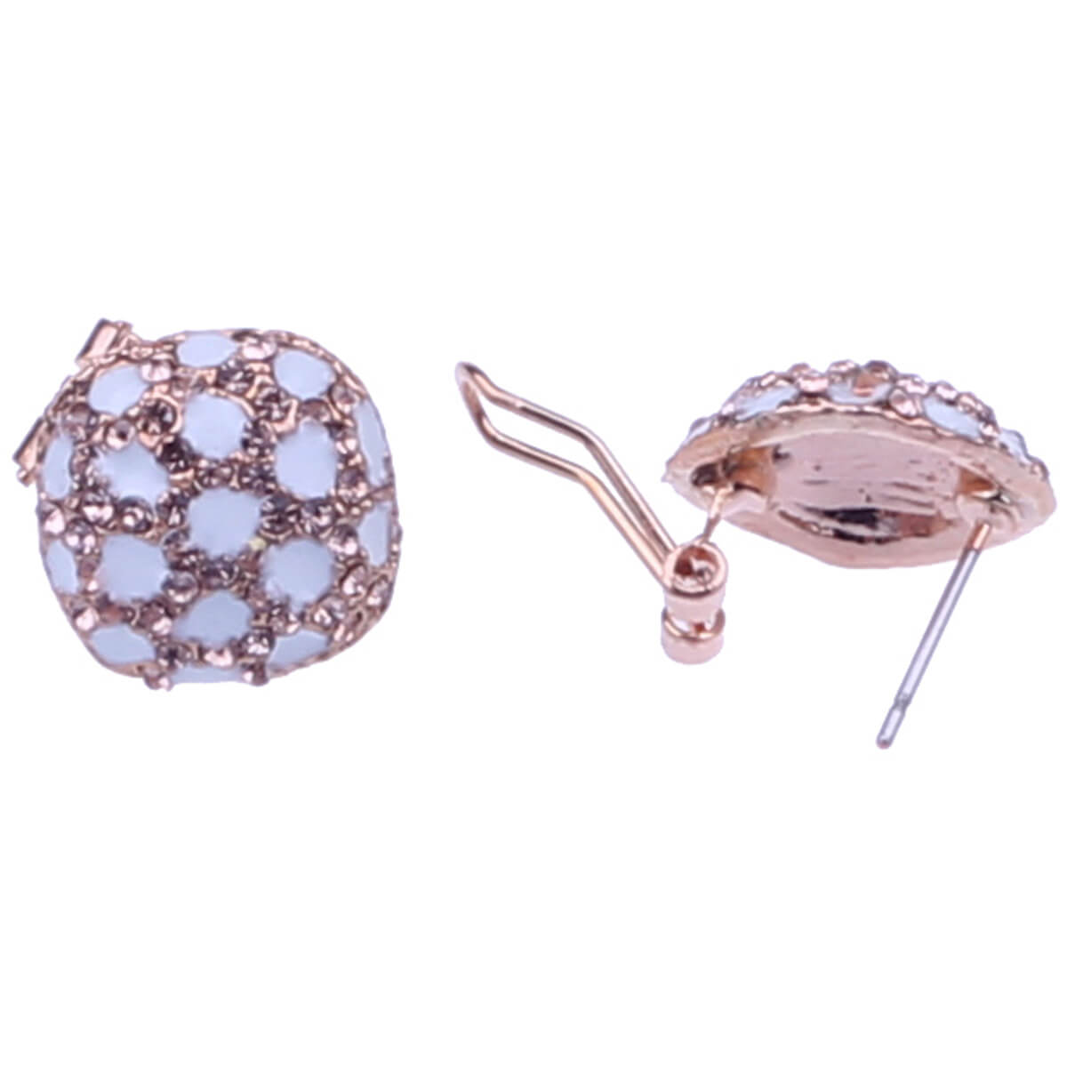 Ornate button earrings