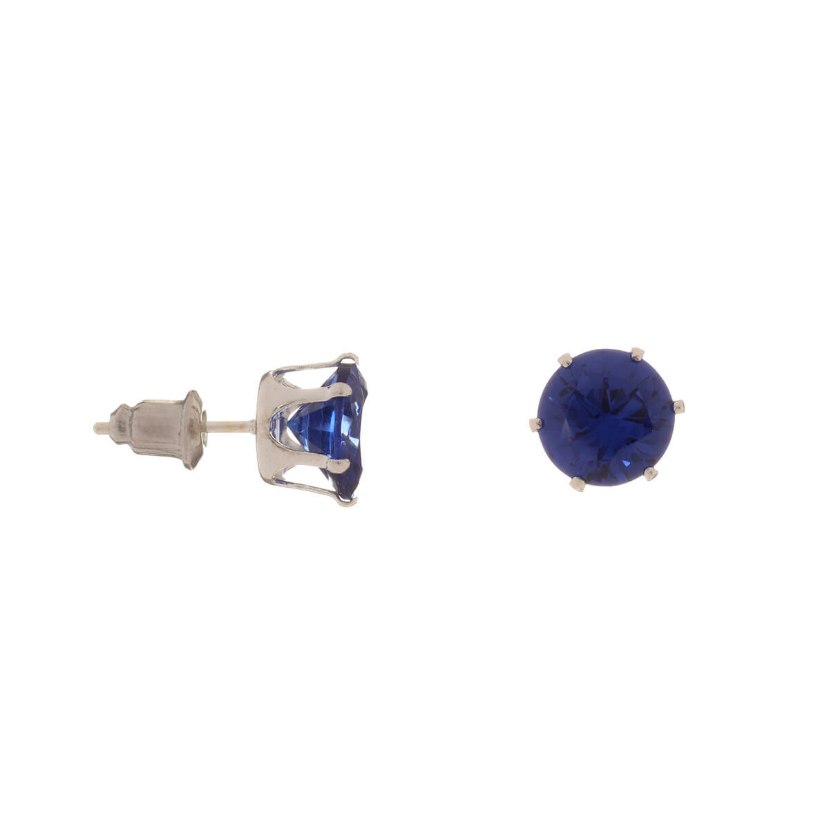 Glass stone earrings 8mm