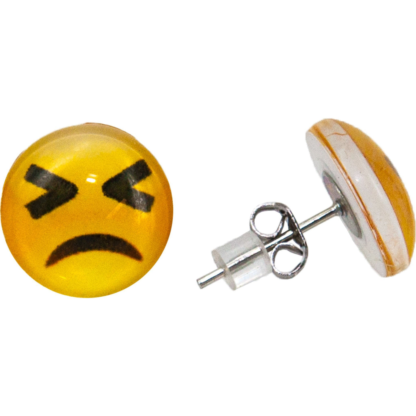 Emoji disappointed earrings 1cm