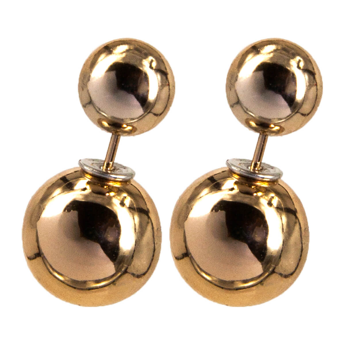 Double ball earrings