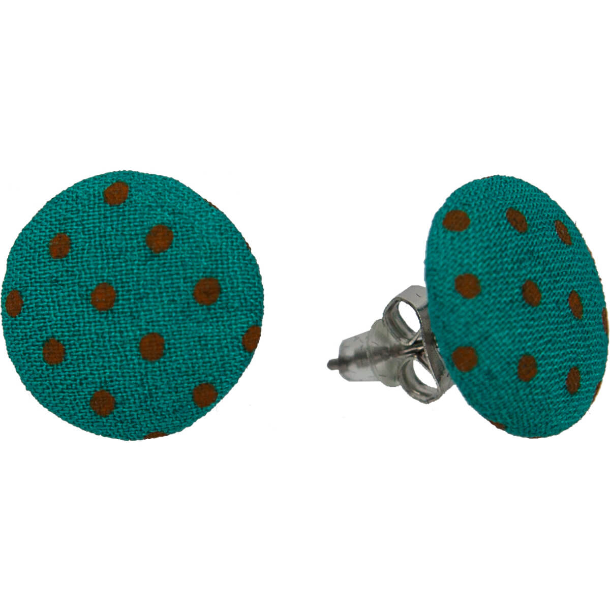 Dotted flat earrings 1.7cm
