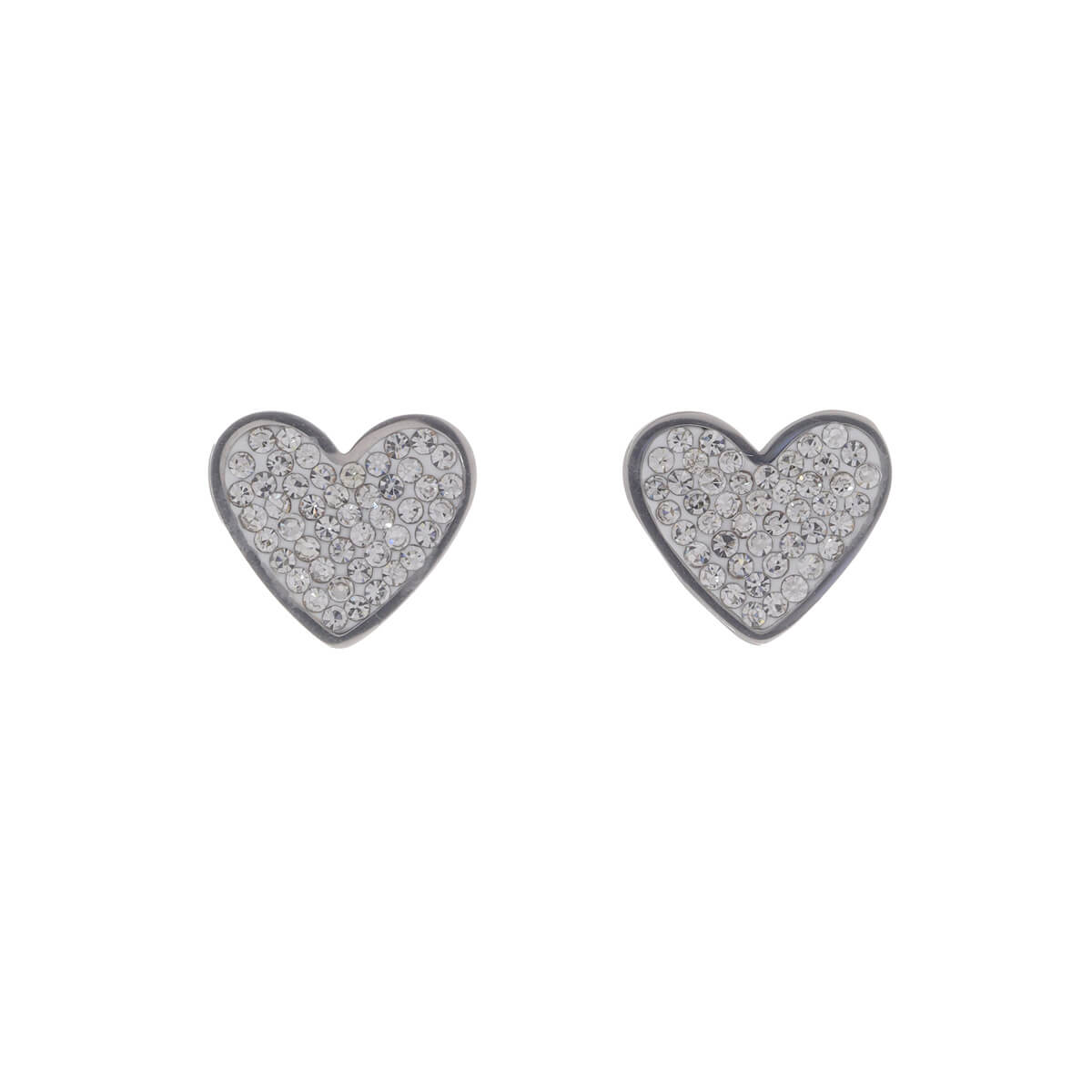 Steel heart earrings (steel 316L)