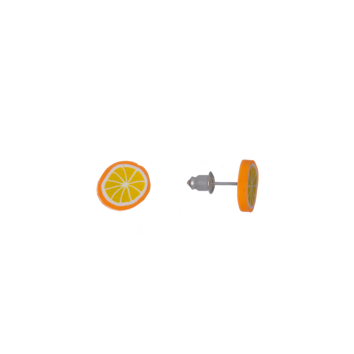 Orange fruit earrings